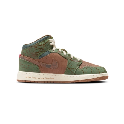 Air Jordan 1 Mid Treeline Shoes